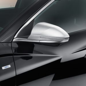 Hyundai Door mirror caps, brushed aluminium optic
